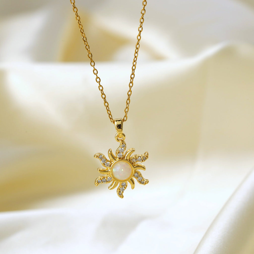 Sun Electroplating Necklace