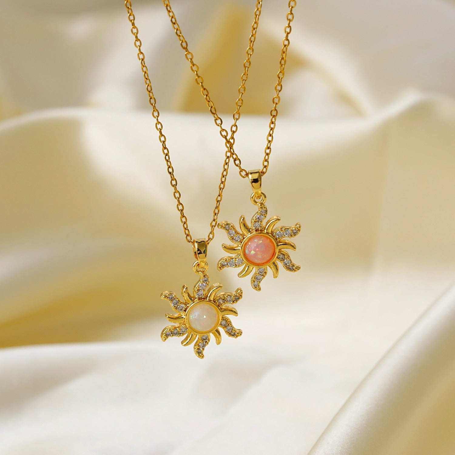 Sun Electroplating Necklace