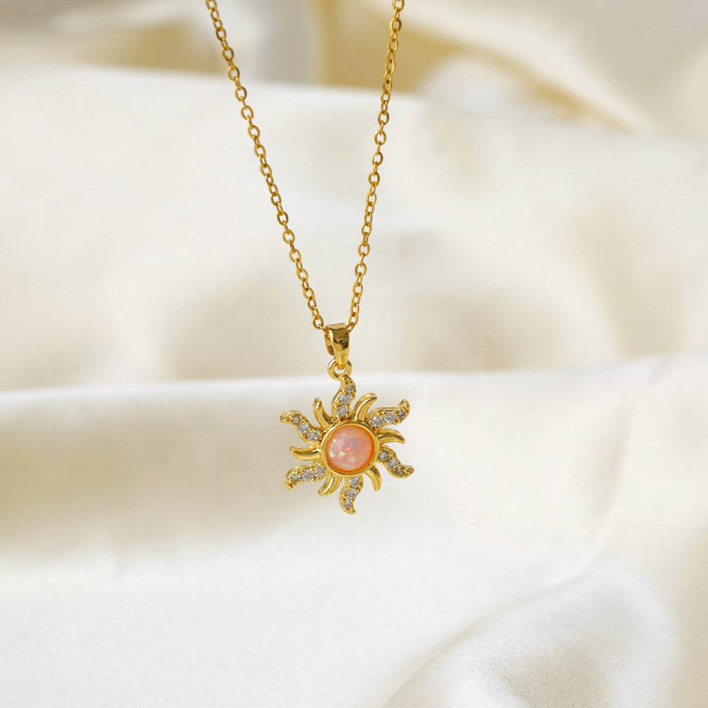 Sun Electroplating Necklace
