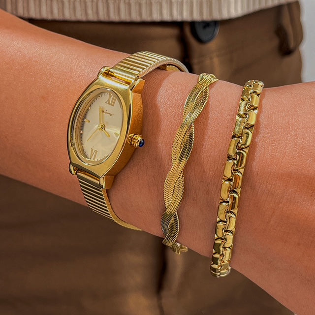 Flat Snake Chain Bracelet