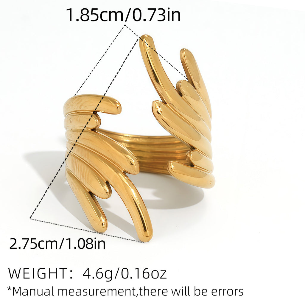 Angel Wings Biometric Ring