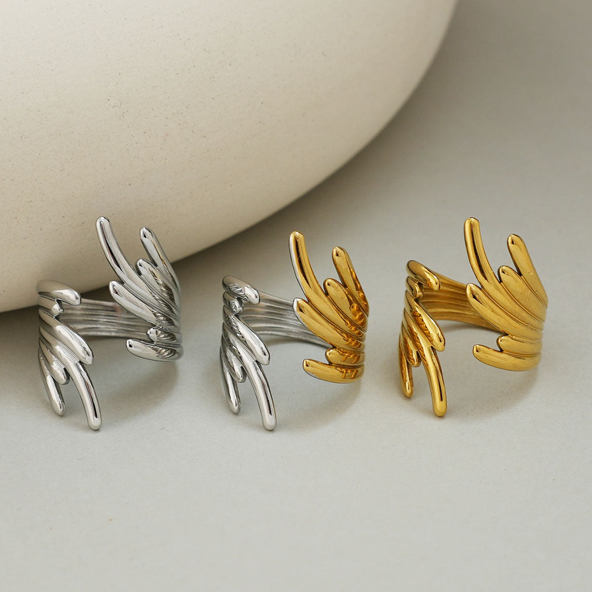 Angel Wings Biometric Ring