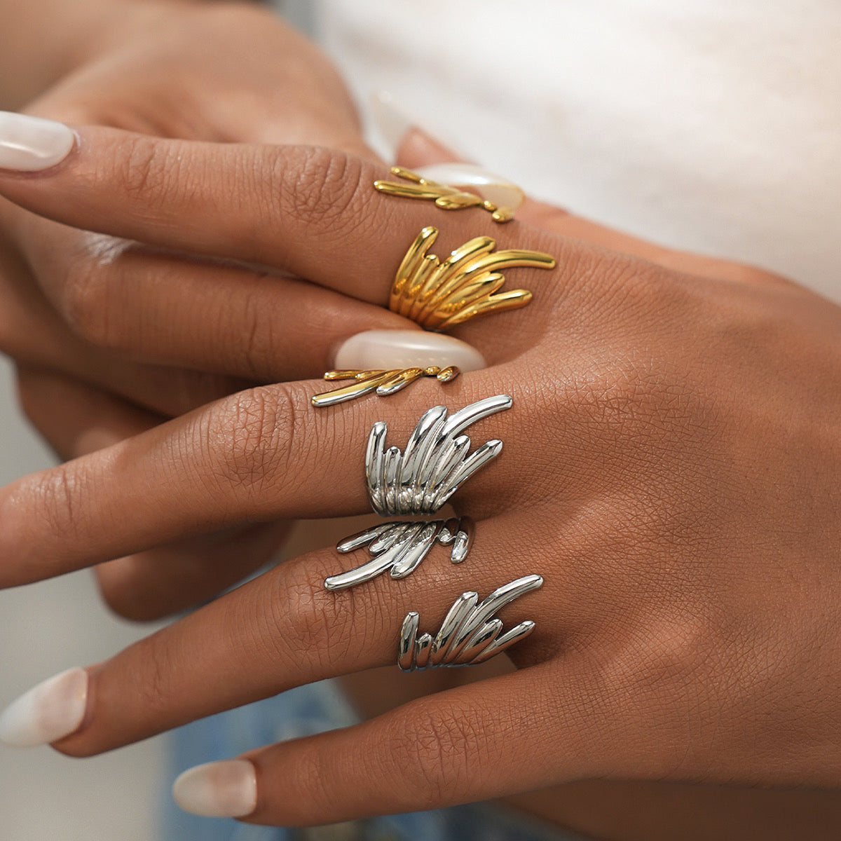 Angel Wings Biometric Ring