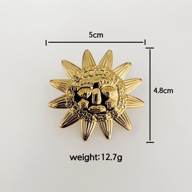 Big Gold Sunshine Ring