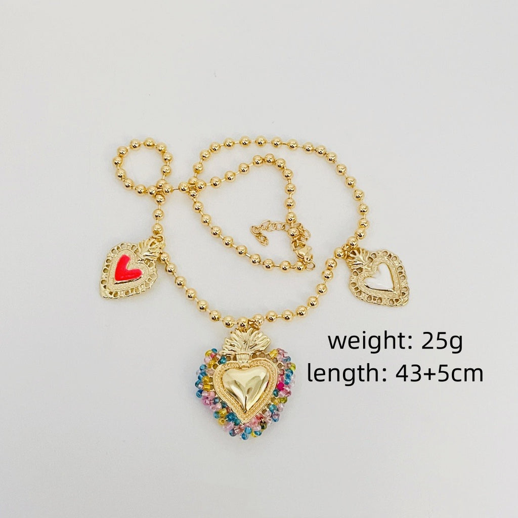 Corazon Milagro Charm Necklacce
