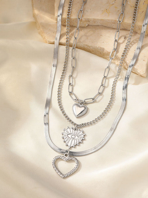 Three Layer Sun Necklace
