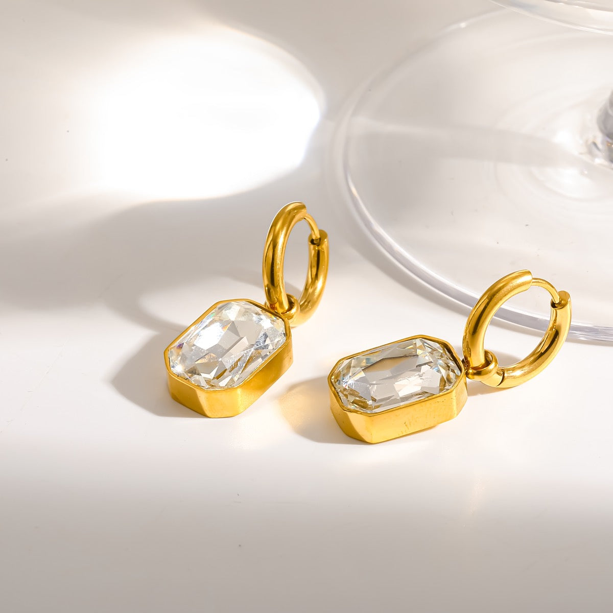 Geometric Gold Earrings