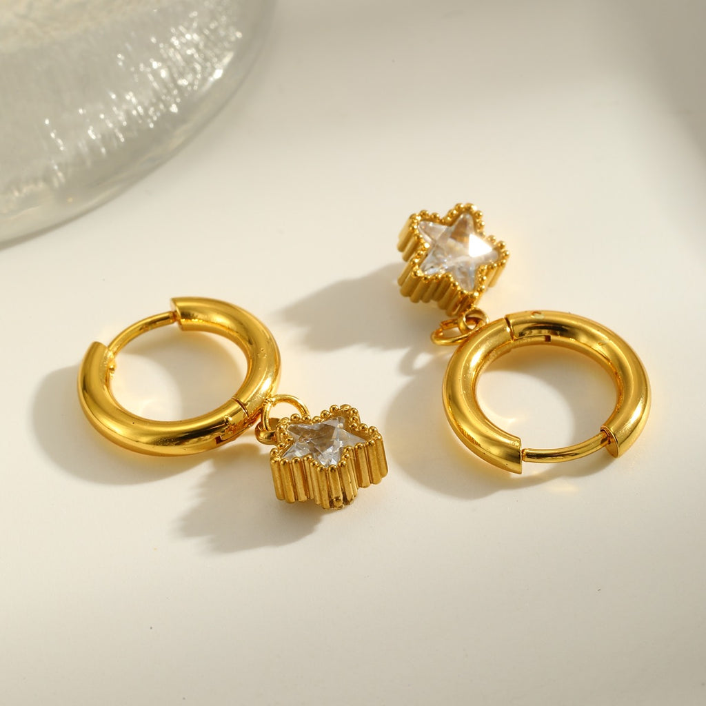 Star Drop Earrings